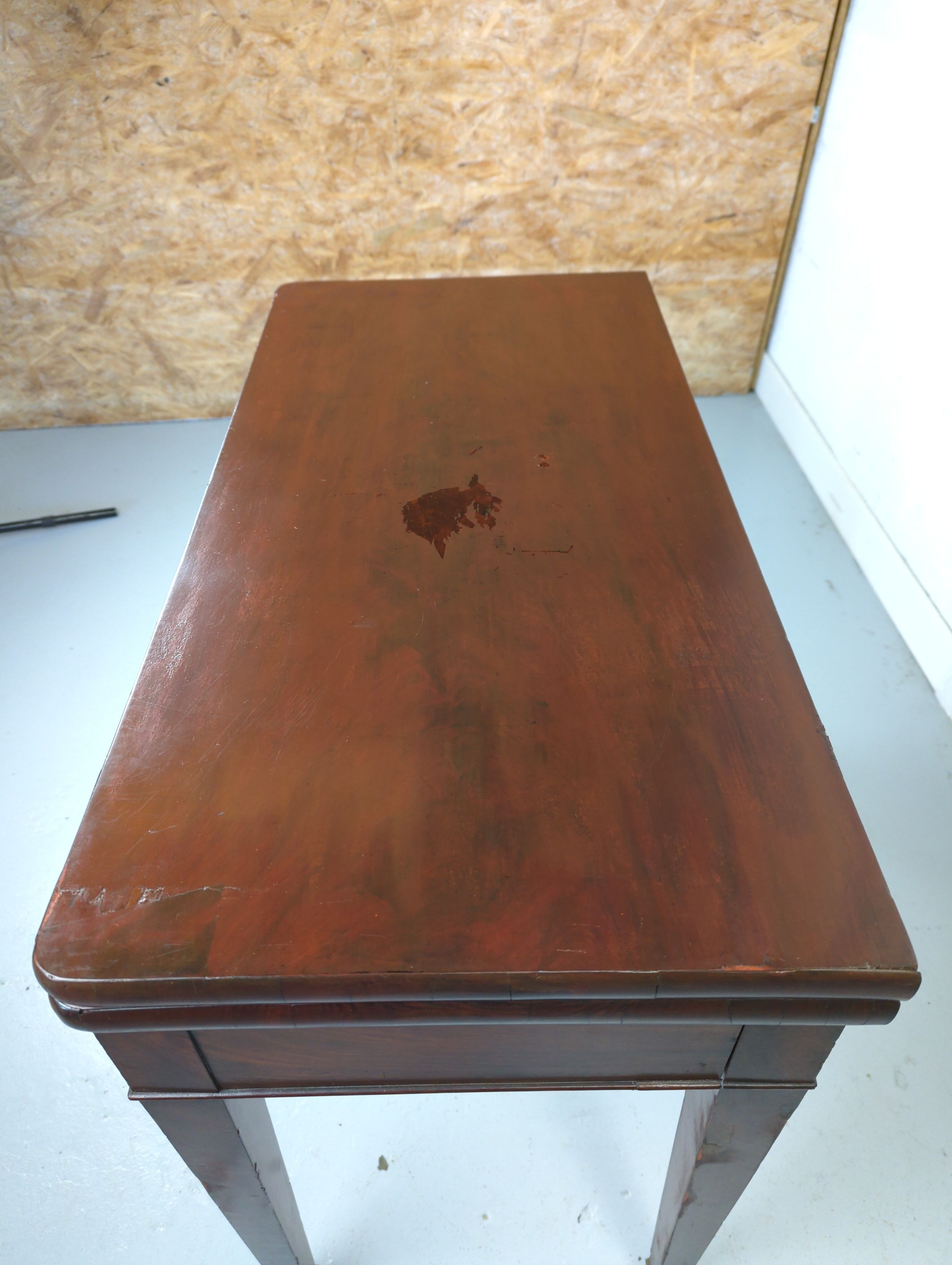 Game table wallet mahogany veneer era empire