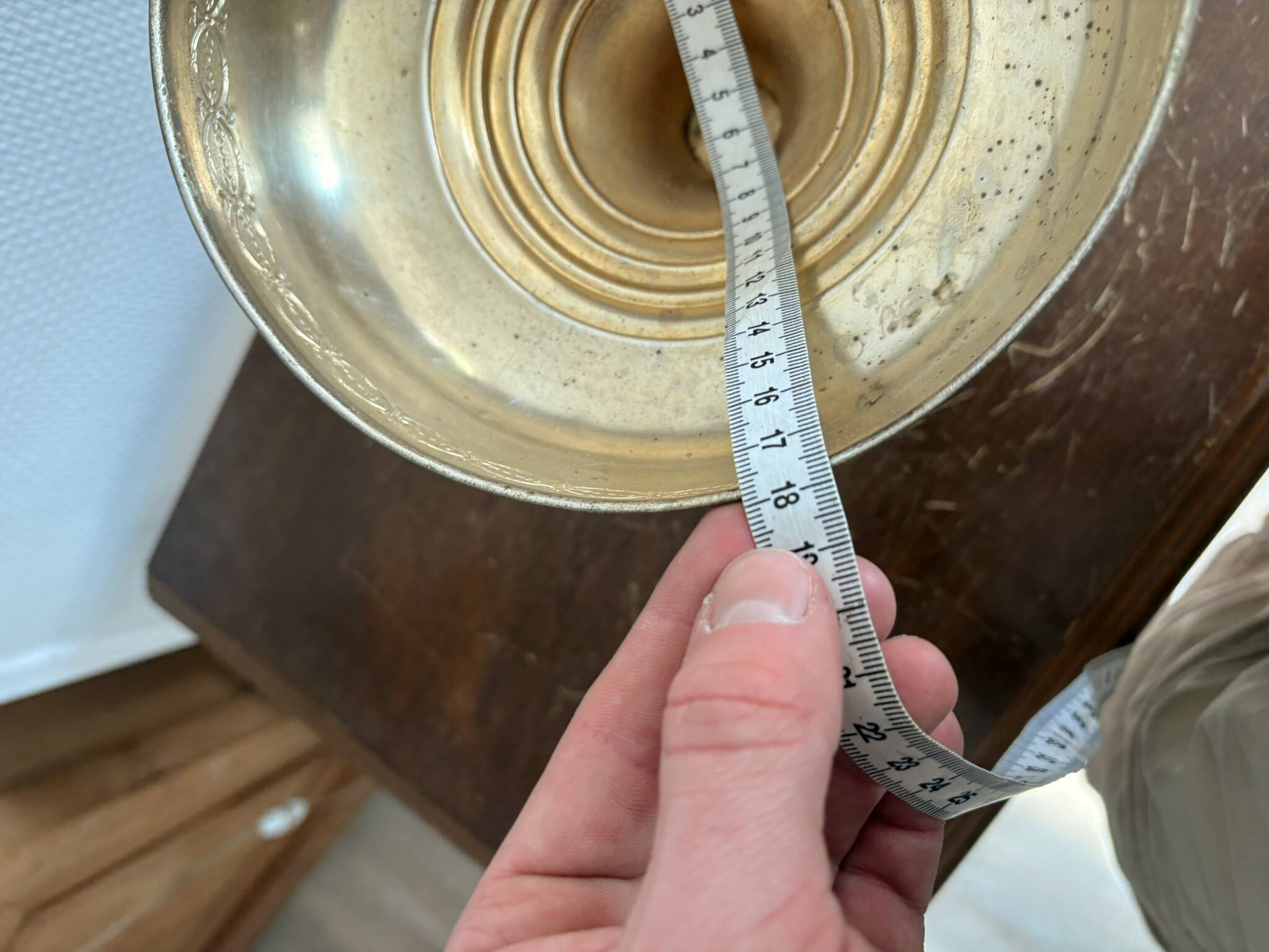Footed Bowl Silvered Metal Second Empire Pearl Decor 19th Century