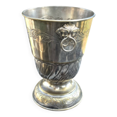 Champagne Ice Bucket, French Art Nouveau Style Aluminum Wine Cooler