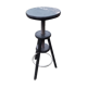 Height-adjustable wooden workshop screw stool