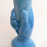 Vase Main Cornet opaline
