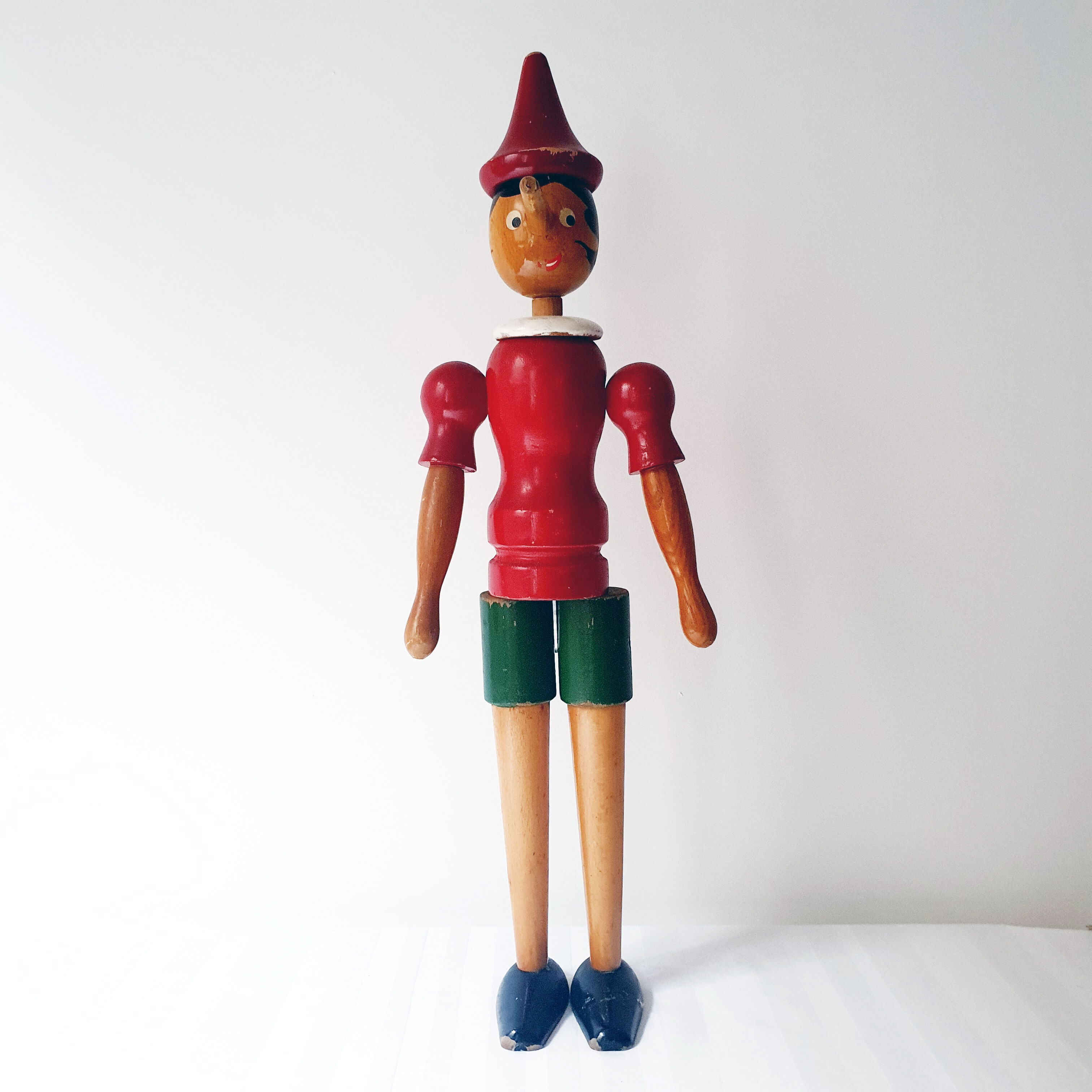 Large articulated wooden Pinocchio