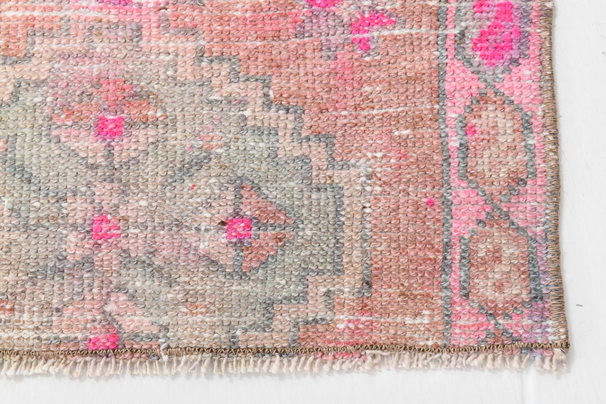 Handmade Faded Color Turkish Door Mat Rug