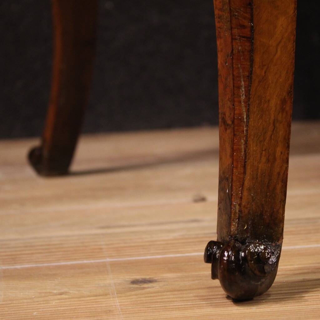 Coiffeuse lombarde marquetée de style Louis XV du XXe siècle