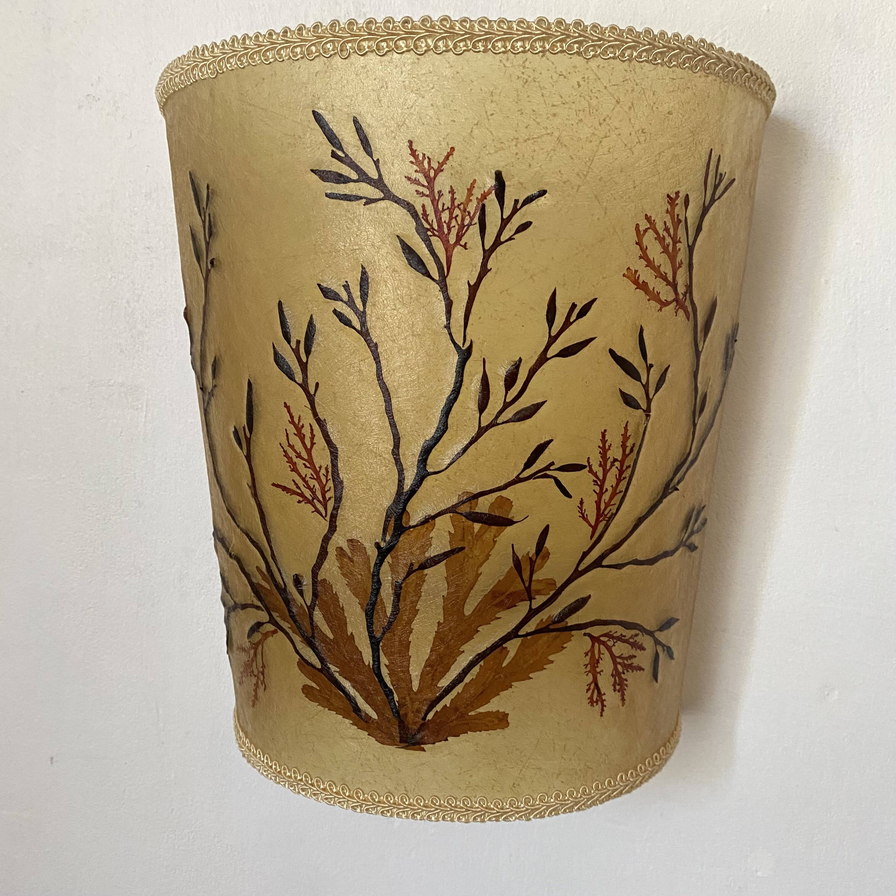 Paire d'appliques vintage herbiers