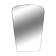 Beveled mirror 68x38 wood bottom
