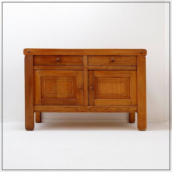 Buffet de style campagnard 2 portes et 2 tiroirs, années 1960