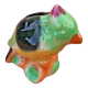 Polychrome ceramic parrot shape