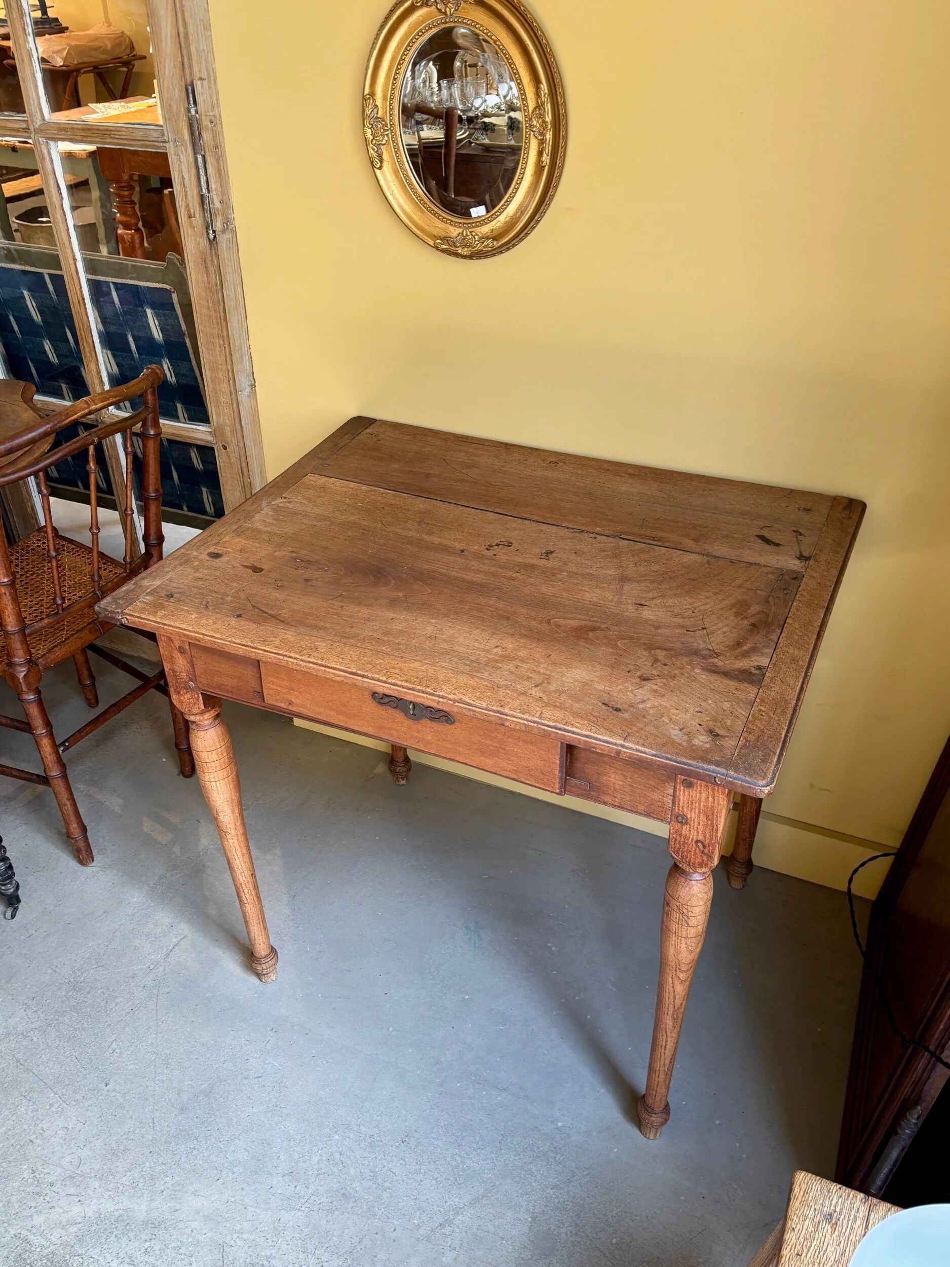 Side table, walnut desk, 18th century