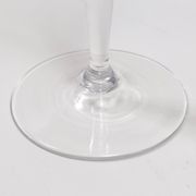 Pair of Vintage Transparent Crystal Flutes attributed to Baccarat