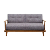 Double sofa bed from the 1950s new upholstery