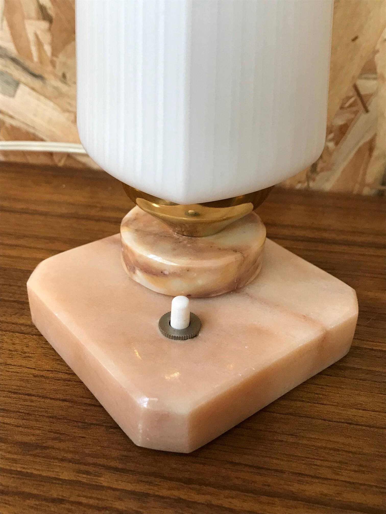 Vintage marble and opaline lamps from the 60s