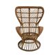 Mid-Century Modern Carminati Bamboo Rattan Italian Handmade Pair of Armchai