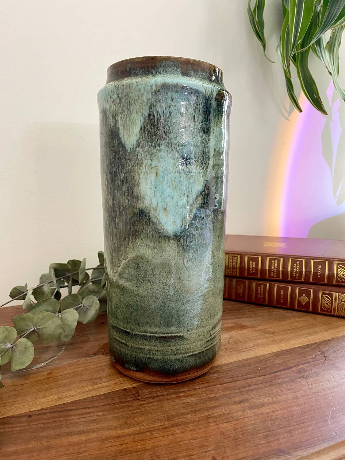 Ceramic vase signed