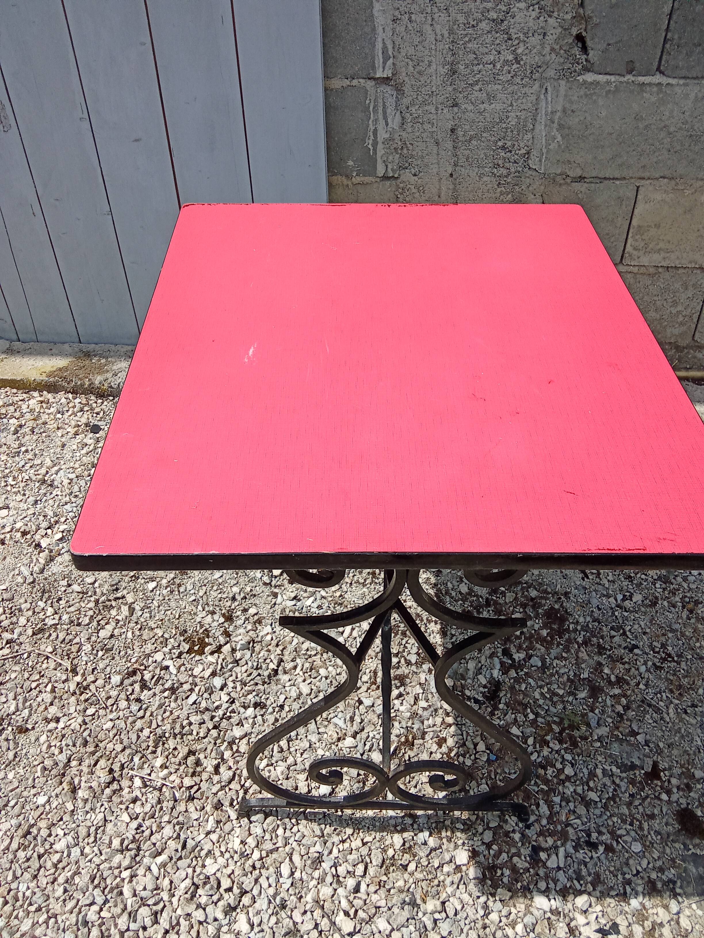 Vintage antique bistro table.