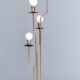 Brass, varnished metal and plexiglas floor lamp "alberelli" by c. la gaipa, 2020