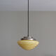 Suspension opaline yellow chandelier vintage luminaire