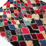 Moroccan Berber carpet Boucherouite 173x146cm