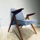 Pair of vintage design armchairs 'Bunny' 60s