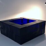 Blue Murano glass centerpiece, Italy 1960s