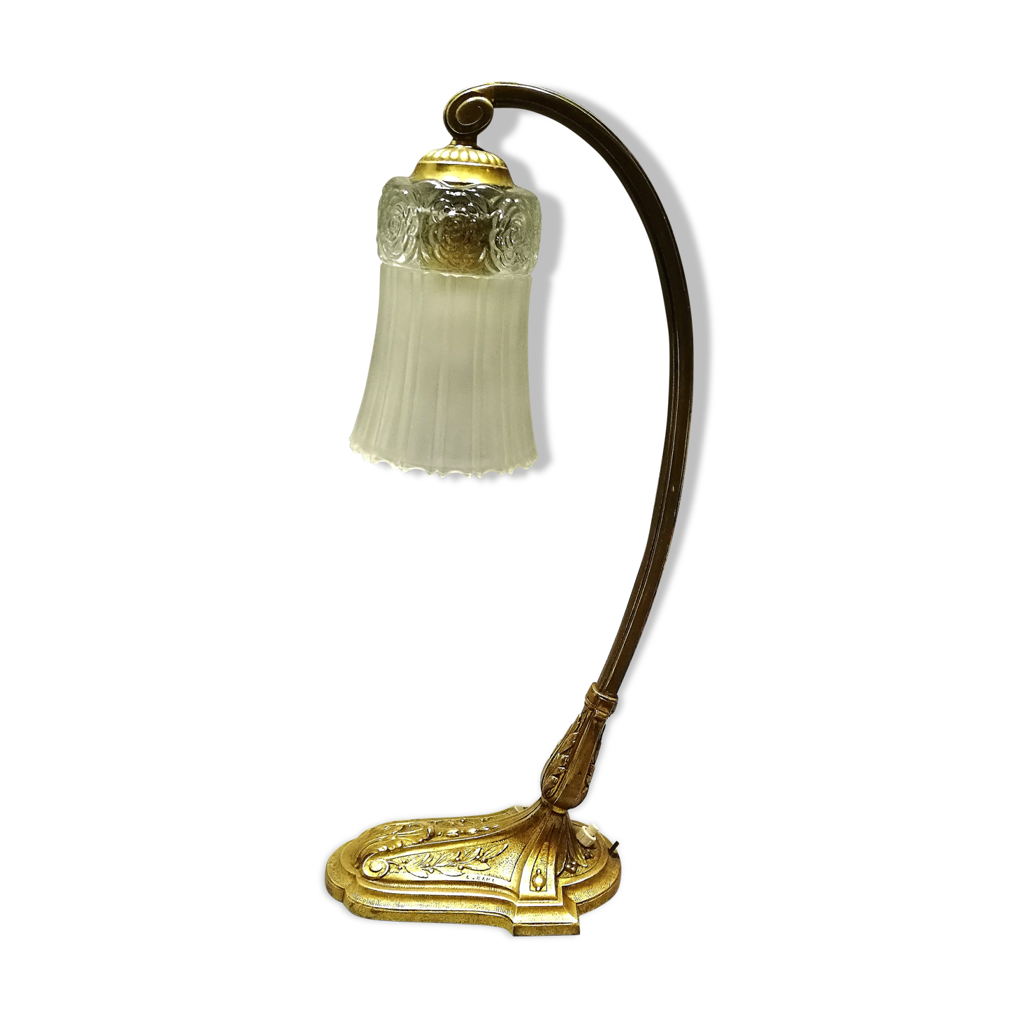 Lampe en bronze art deco 1930 Charles Ranc