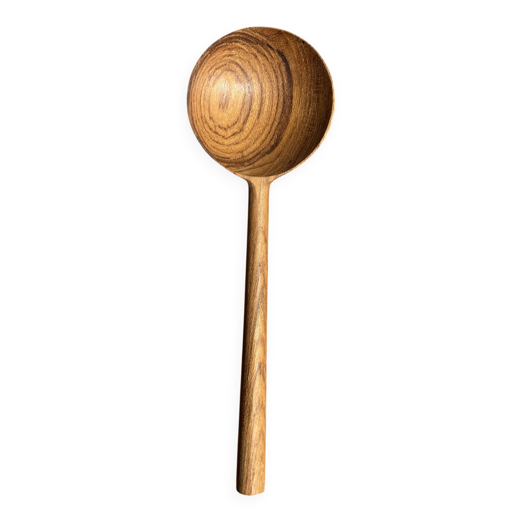 Small spoon, round kitchen utensil in teak L16 D2