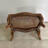 Cane footrest in walnut, 19th century