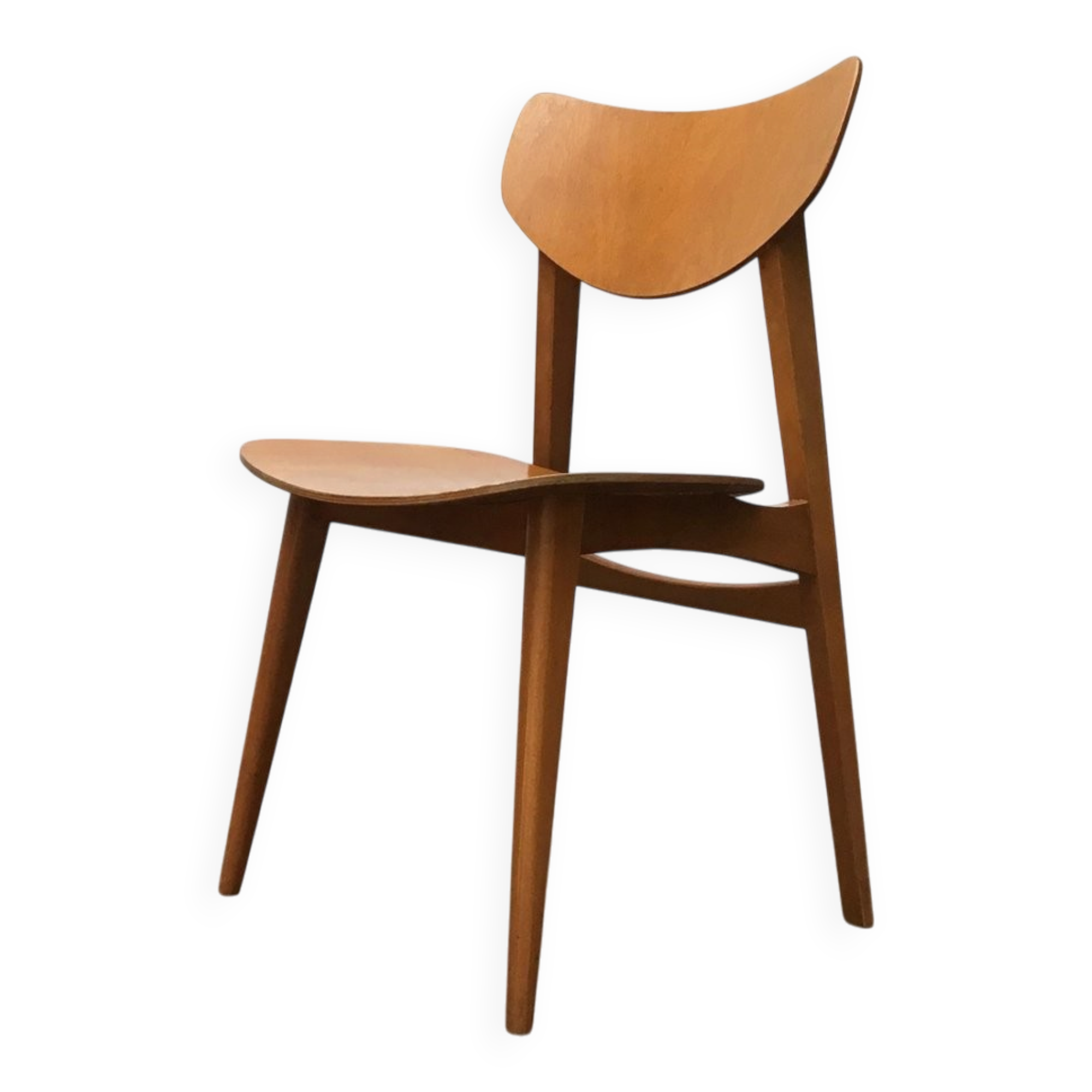 Mid-century plywood accent chair