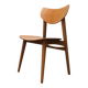 Chaise d'appoint en contreplaqué du milieu du siècle