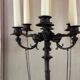 Pair of large bronze candelabras in the Antique style, circa 1880