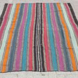 Vinatage turkish large kilim rug