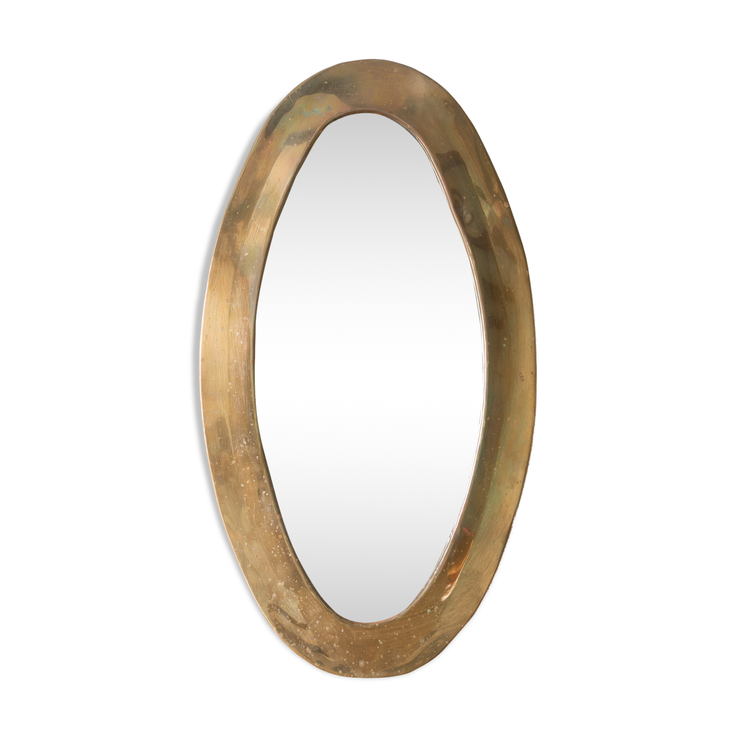 Brass mirror 35 x 19 cm