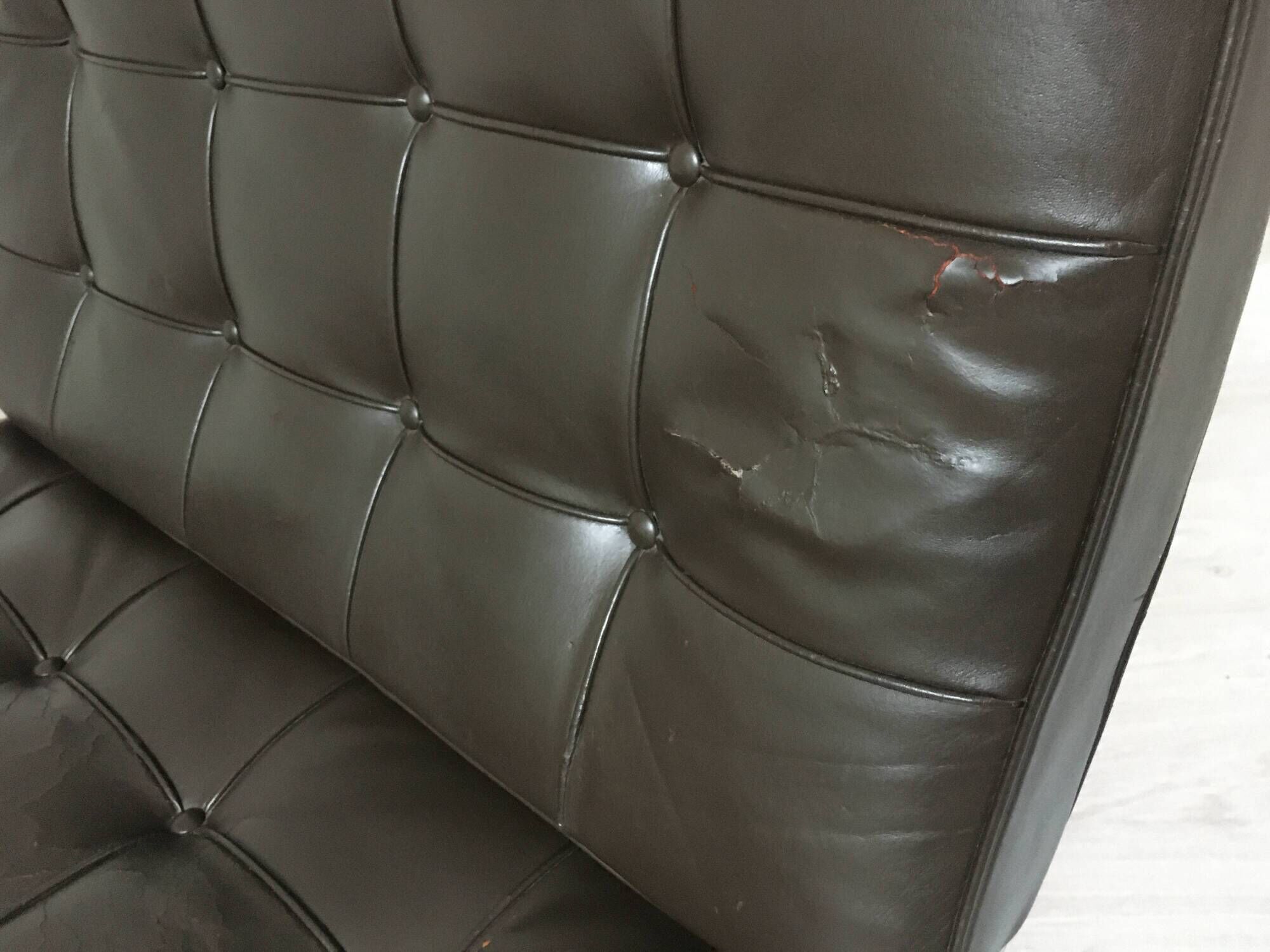 Barcelona armchair by Ludwig Mies van der Rohe for Knoll 1980