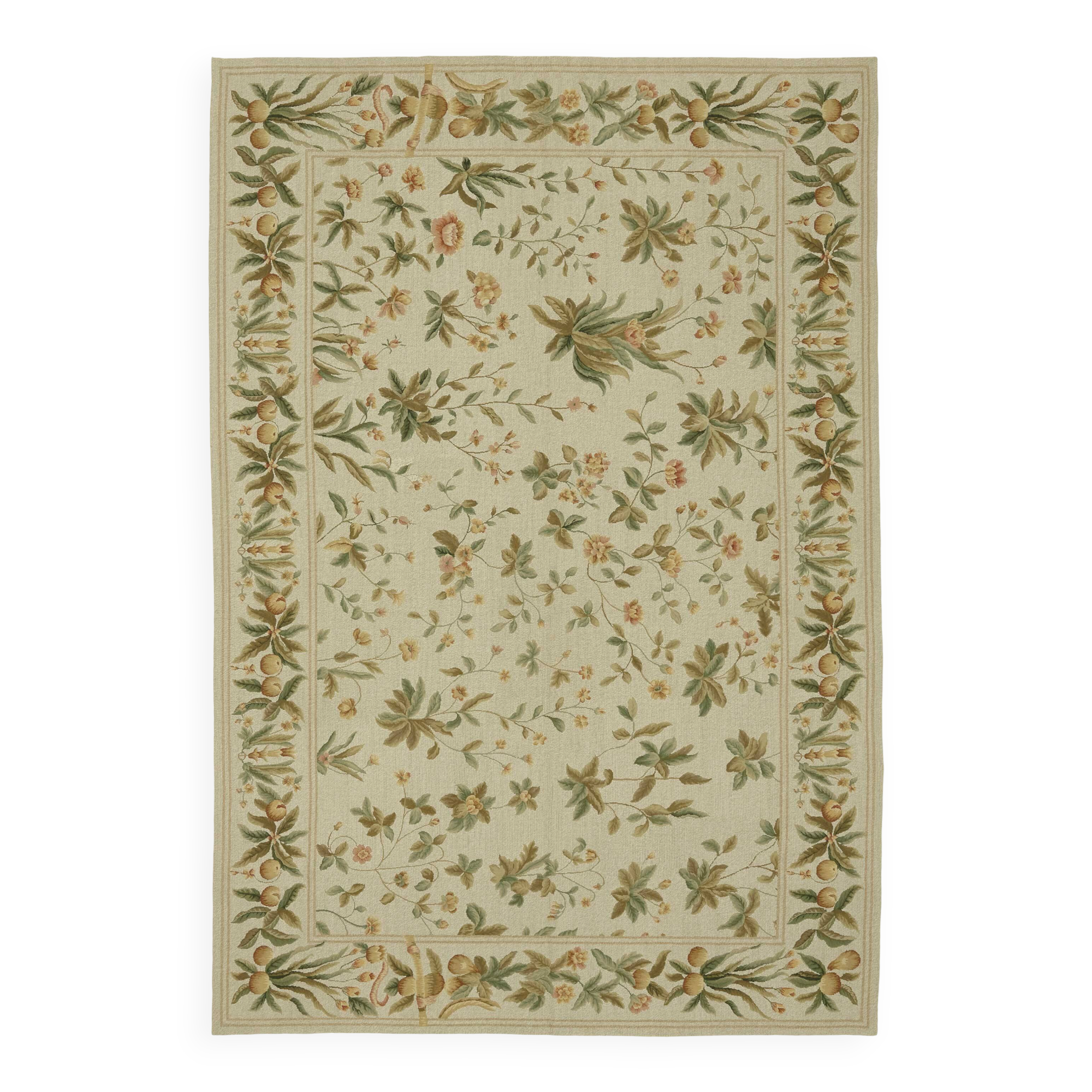 Handmade Vintage Flatweave Needlepoint Kilim 180 cm x 264 cm