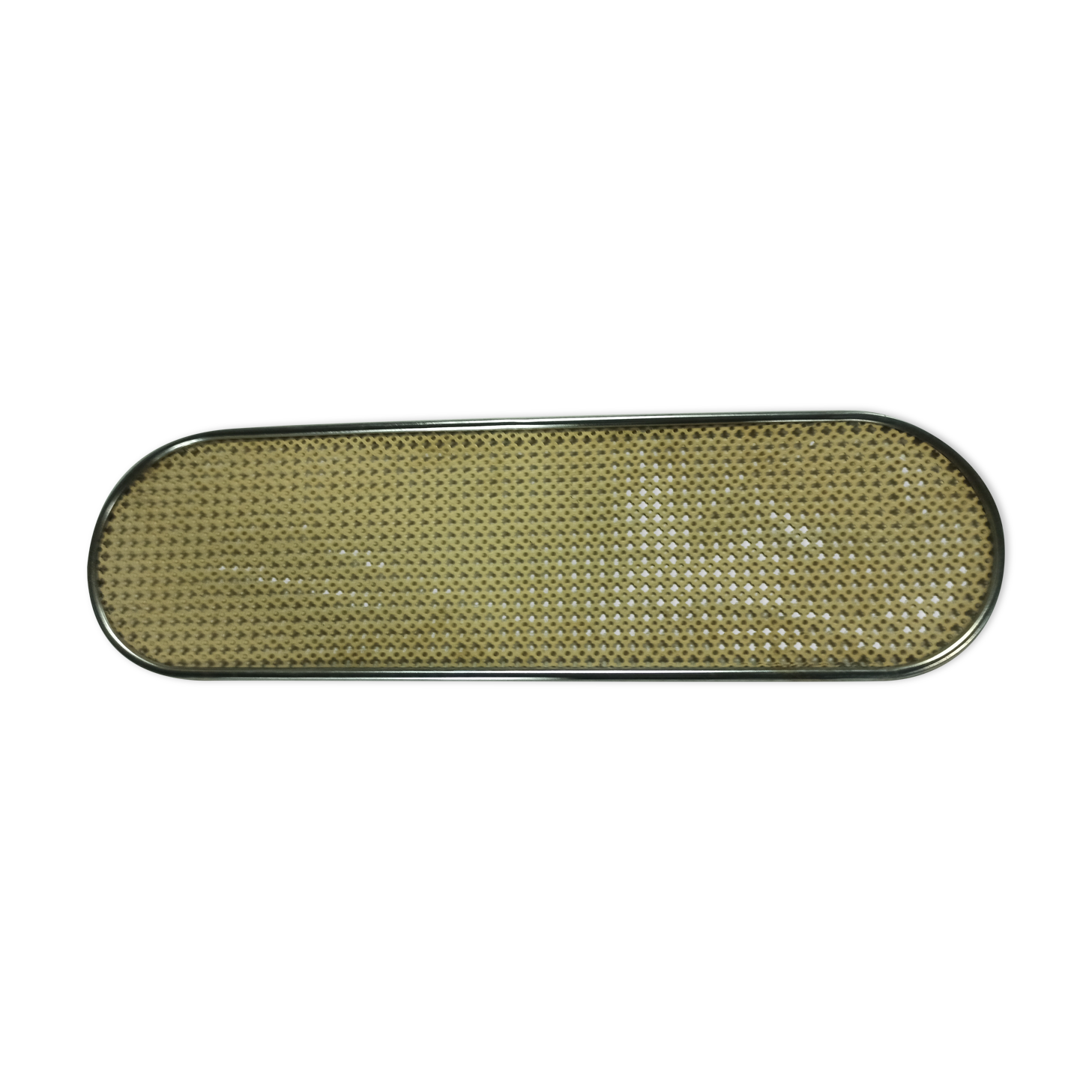Yellow perforated iron plate top
