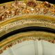 19th century French Gilt  butler mirror with roses and birds