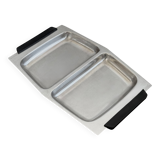 Vintage Stainless Steel Plateau Space Age Design 70s