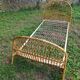 Vintage rattan bed 90X190