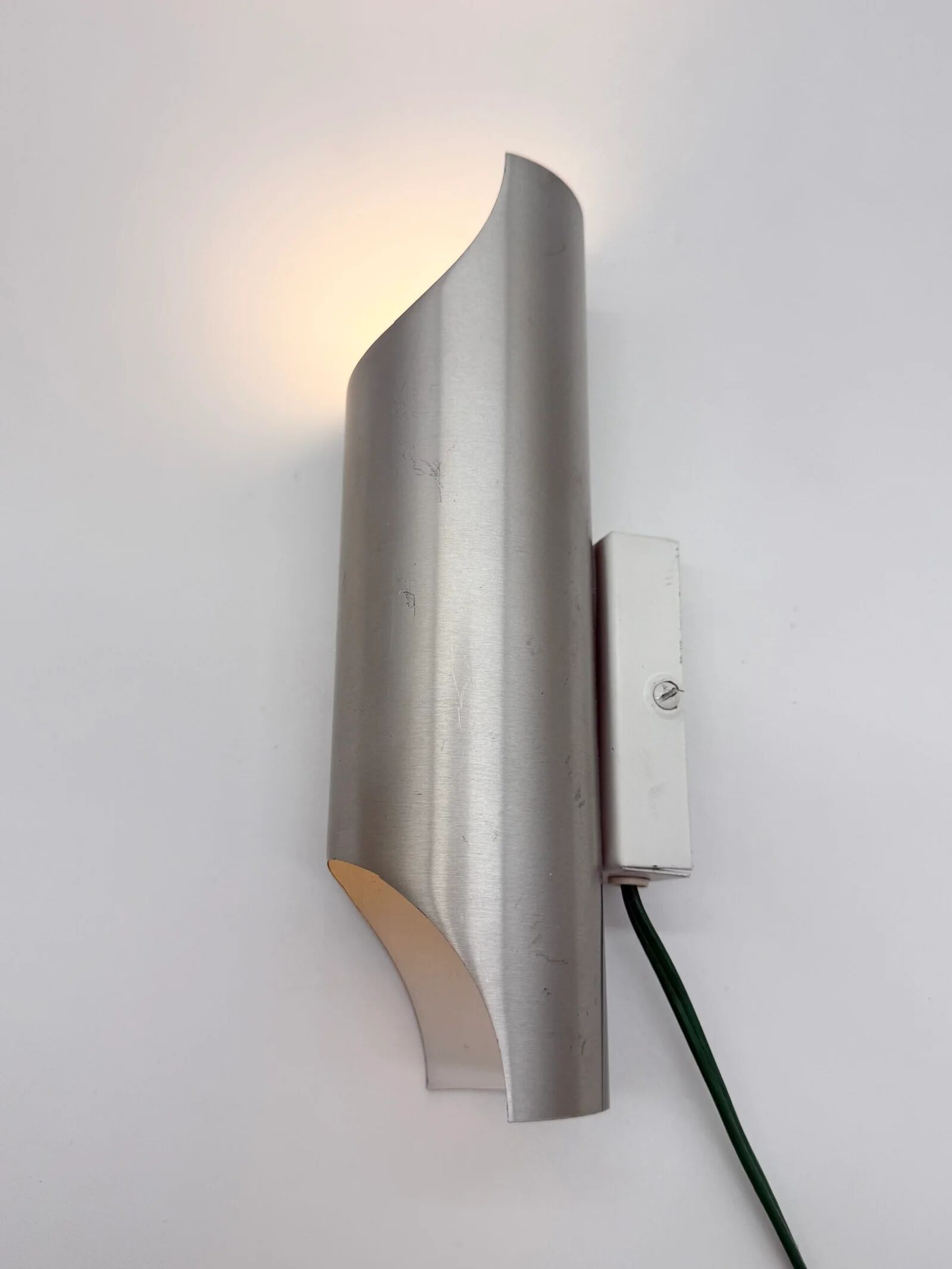 "Raak" wall lamp in brushed aluminium, 1970s
