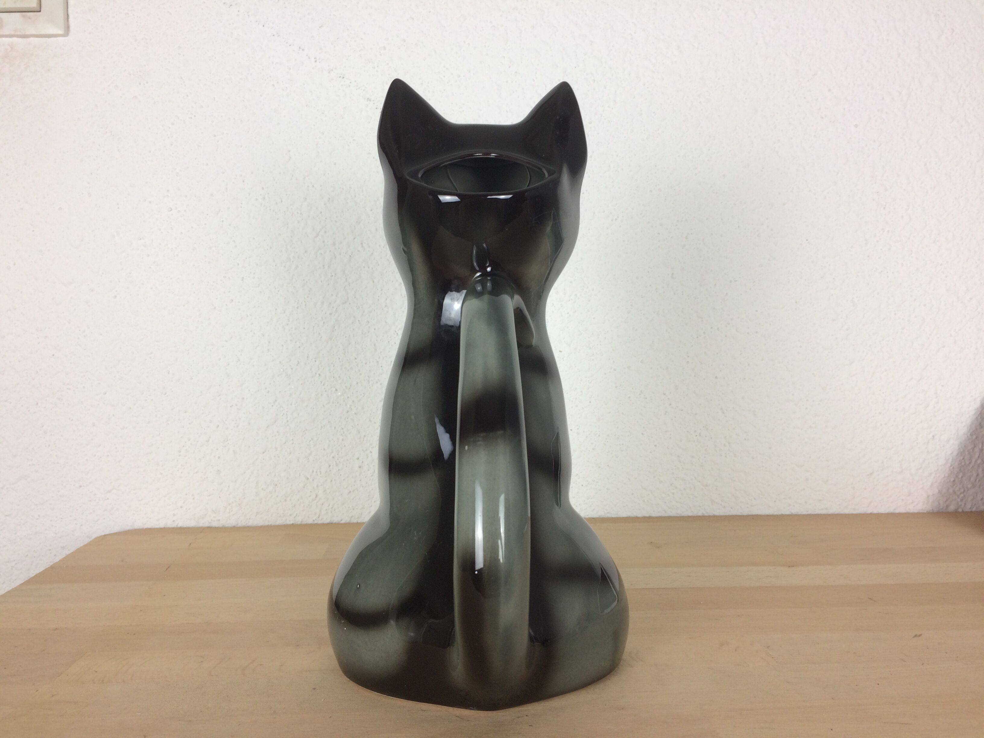 Poet-Laval cat pitcher in zoomorphic ceramic