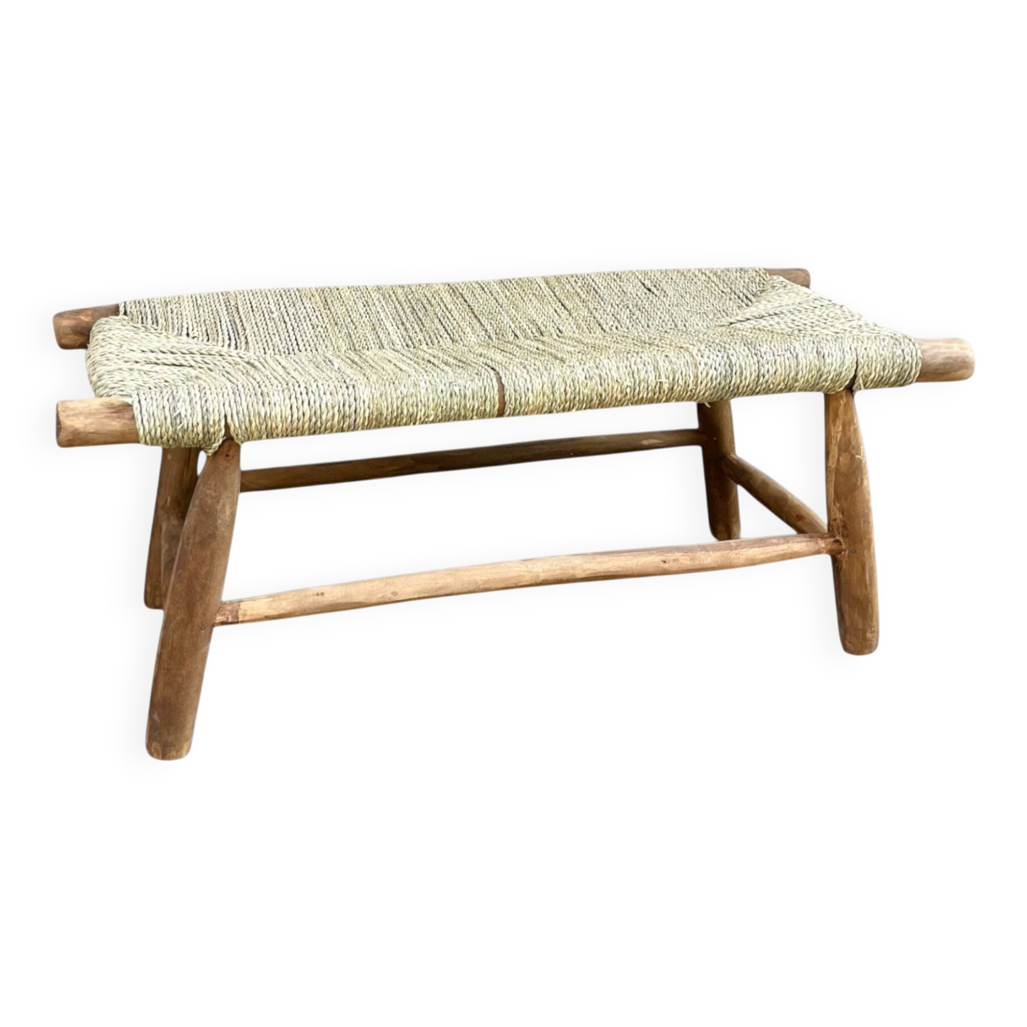 Moroccan rope bench