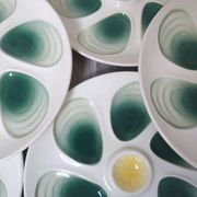 8 assiettes à huitres Salins France
