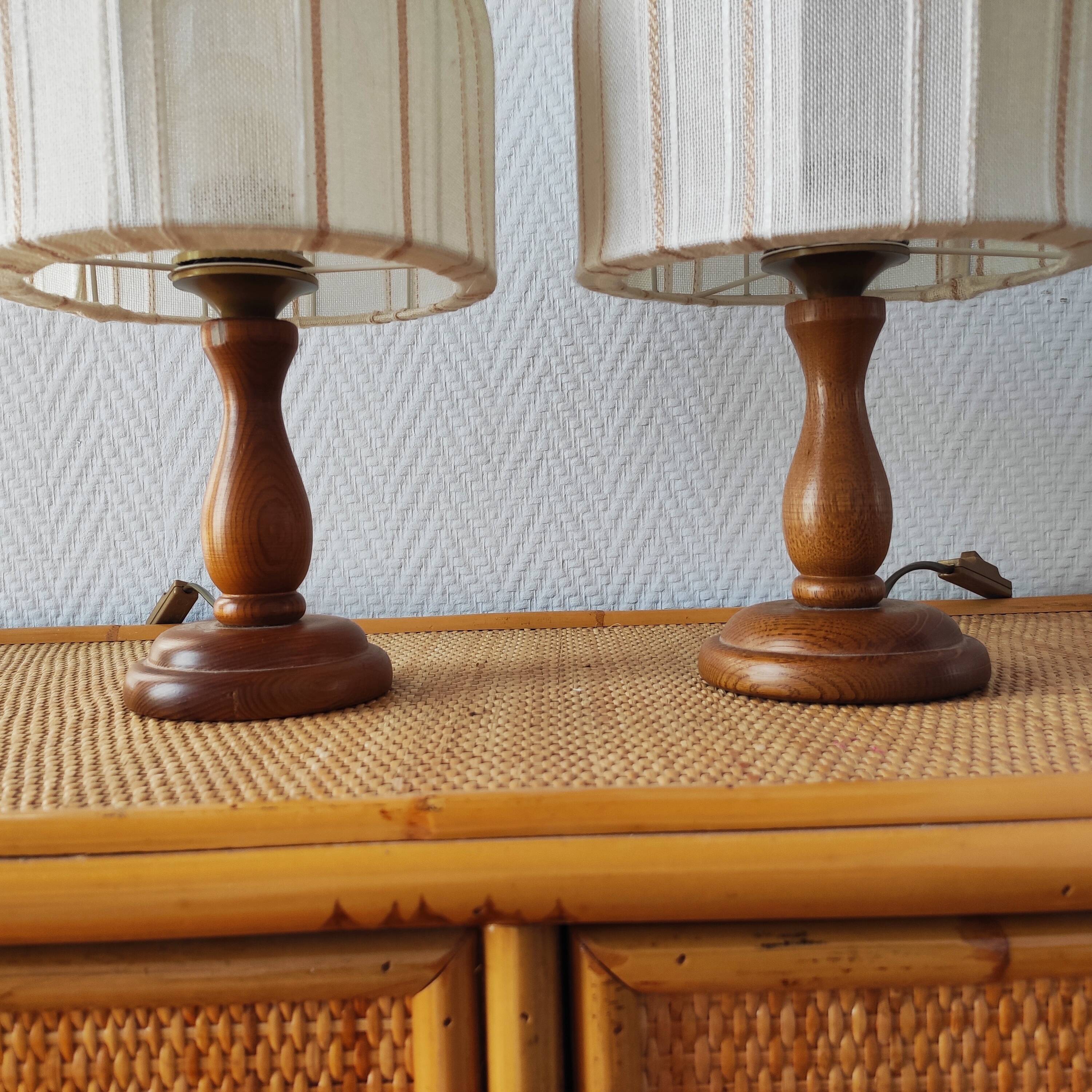 Paire de lampes de chevet de style scandinave, 1990