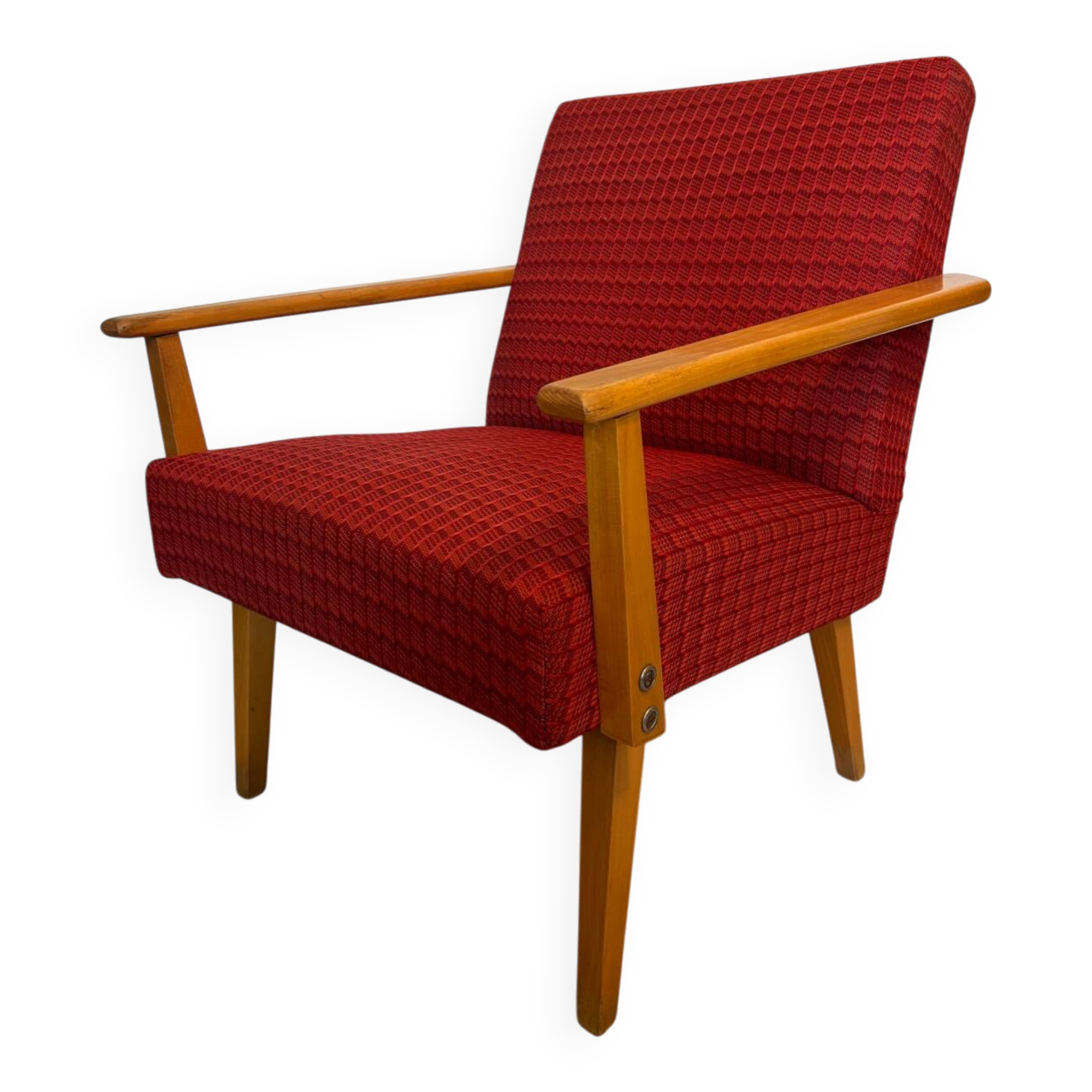 Fauteuil de salon vintage de Tchécoslovaquie des années 1970