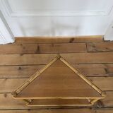 Rattan corner shelf, circa 1960