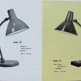 Lampe de bureau hala rouge modèle 11, années 1960