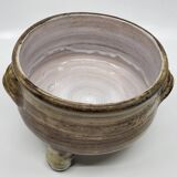 Jacques Pouchain tripod pocket emptier, Dieulefit workshop, French ceramics 1960