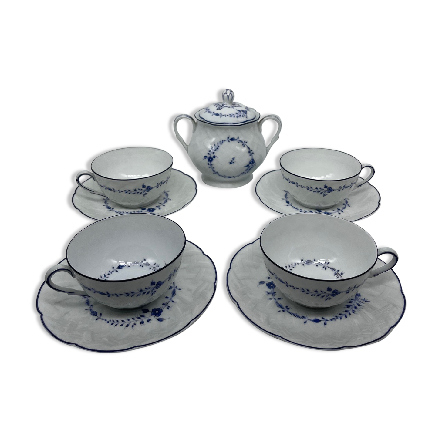 4 cups and under cups, sugar maker Bernardaud Limoges