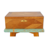 Boîte en bois avec marqueterie vintage