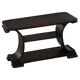 Side table / Low table in Danish Art Deco wood with shelf, 1930s-40s